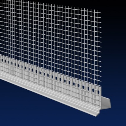 Picture of Renderplas PVC EWI 12.5mm board casing 6mm drip bead 100mm mesh